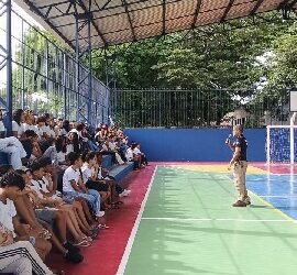 POLÍCIA CIVIL PARTICIPA DE PALESTRA SOBRE VIOLÊNCIA ESCOLAR EM COLÉGIO MUNICIPAL DE ARRAIAL D’AJUDA