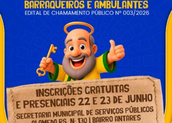 Pedrão 2026: Prefeitura abre dia 22 inscrições para barraqueiros e ambulantes atuarem no circuito da festa