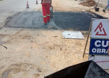 Operação tapa-buracos beneficiou o Baianão nesta terça-feira