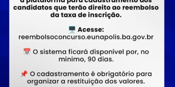 Prefeitura de Eunápolis garante devolução das taxas de inscrição do Concurso Público nº 001/2024
