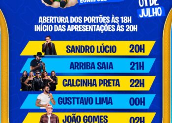 Pedrão 2026 começa nesta quarta-feira (1º) com Gusttavo Lima, Calcinha Preta e João Gomes