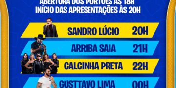 Pedrão 2026 começa nesta quarta-feira (1º) com Gusttavo Lima, Calcinha Preta e João Gomes