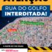 Rua do Golfo será interditada a partir de sábado, 11, para continuidade das obras de revitalização no Centro