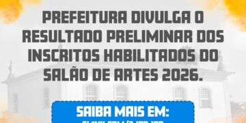 Prefeitura divulga resultado preliminar dos inscritos habilitados do Salão de Artes 2026