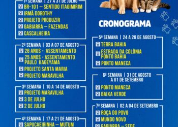Prefeitura de Eunápolis inicia campanha de vacinação antirrábica na zona rural nesta segunda-feira (27)
