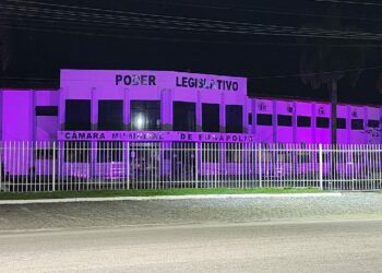 Câmara de Eunápolis se ilumina de lilás pelo fim da violência contra a mulher