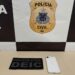 POLÍCIA CIVIL PRENDE HOMEM ENVOLVIDO NO FURTO QUALIFICADO DE LOJA DE IPHONES EM EUNÁPOLIS