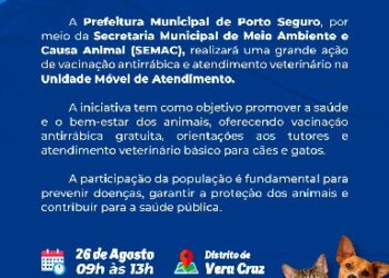 Vera Cruz recebe campanha de vacinação antirrábica