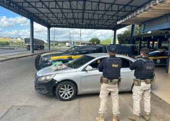 PRF apreende 21 kg de drogas na BR-116, em Feira de Santana