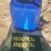 Semac alerta sobre recipiente com produto químico encontrado na Praia de Barramares