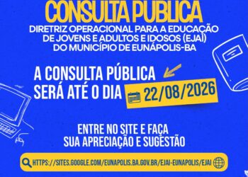 Prefeitura de Eunápolis abre consulta pública para construção de diretriz da EJAI