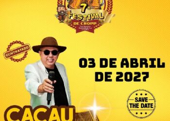 Festival de Chopp 2026 promete movimentar Eunápolis com música, diversão e solidariedade