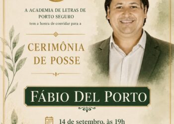 Fábio Del Porto toma posse na Academia de Letras de Porto Seguro na próxima segunda-feira