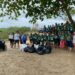 Estudantes indígenas participam de mutirão ambiental realizado pela Semac na Ponta Grande