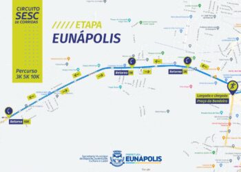 Prefeitura de Eunápolis orienta sobre percurso e interdições para o Circuito Sesc de Corridas neste domingo (27)